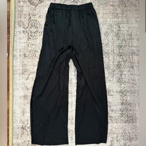 Daily Drills black silk resort pants